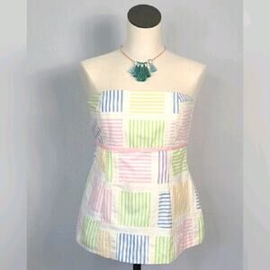 Molly B Strapless Tie Back Top SZ 6